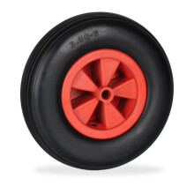 Rad für Schubkarre 3.50-6 in schwarz/rot