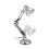 Retro Schreibtischlampe silber 6