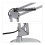 Retro Schreibtischlampe silber 8