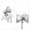 Retro Schreibtischlampe silber 7