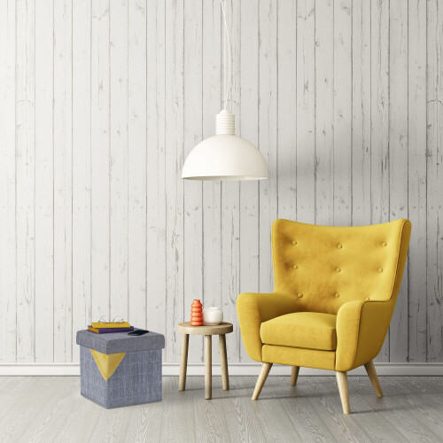 Grauer Hocker mit Stauraum 1