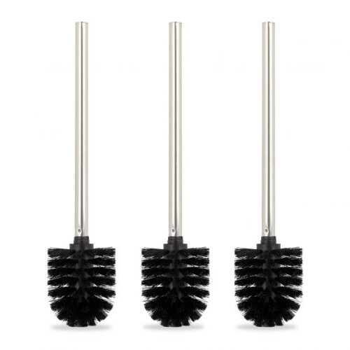 Toilettenbürste 3er-Set, schwarz