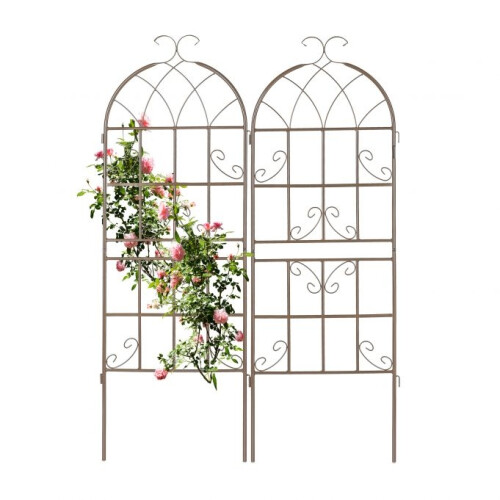 Enrejado 150 cm set de 2 marrón
