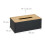 Schwarze Taschentuchbox mit Bambusdeckel 4