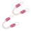 Schutzclip für Türkordel, 2 Stück, rosa 1