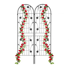Rankgitter 180 cm 2er Set schwarz