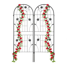 Rankgitter 150 cm 2er Set schwarz