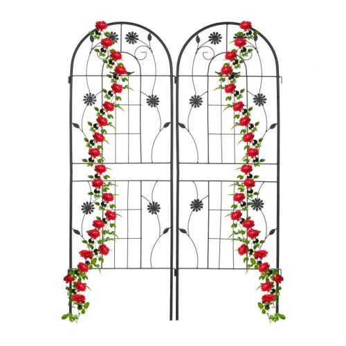 Rankgitter 150 cm 2er Set schwarz