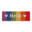 Kokosfußmatte "Hello" Regenbogen 1