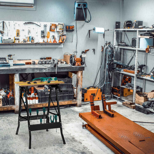Folding steel workbench 1