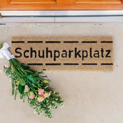 Kokos Fußmatte Schuhparkplatz schmal 1