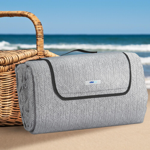 Picknickdecke 300 x 200 cm Fischgrät 1