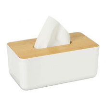 Kosmetikbox für Papiertaschentücher mit Holzdeckel