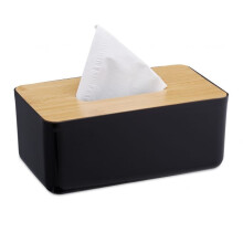 Kosmetikbox für Papiertaschentücher mit Holzdeckel