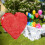 Red heart shaped pinata 2