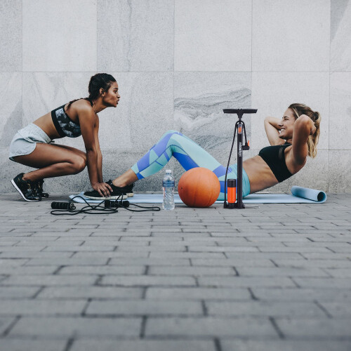 Standpumpe mit Manometer 2