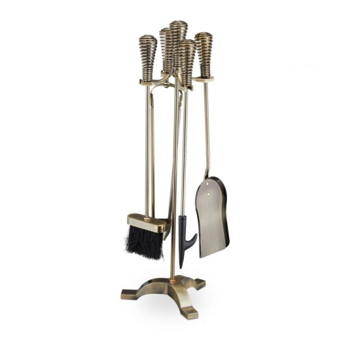 Feuerständer 5-teilig in Gold