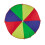 Colorful seesaw Ø 3.5 m 1