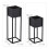 Flower stand in metal - 2 pcs in black 4