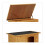 Hundehütte aus Holz mit Scharnieren 6
