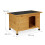 Hundehütte aus Holz mit Scharnieren 4