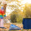 3 Stk. Gartensäcke 85 Liter blau 2