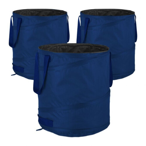 3 Stk. Gartensäcke 85 Liter blau