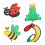 Windspiel Spirale Tiermotiv 3er Set 6