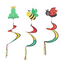 Windspiel Spirale Tiermotiv 3er Set
