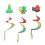 Windspiel Spirale Tiermotiv 3er Set 1