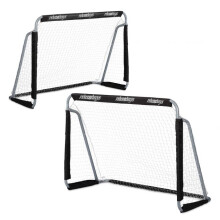 2 Stk. Fußballtore in Schwarz