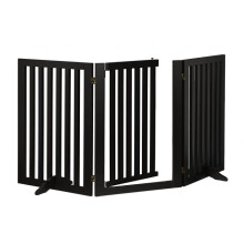 Schwarzes Sicherheitstor mit Tür 70 cm