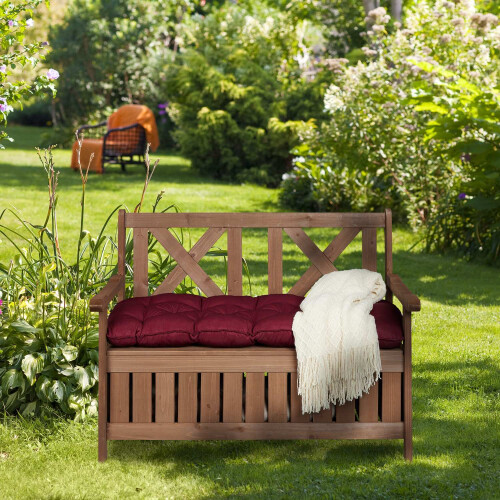 Gartenbank mit Stauraum 1