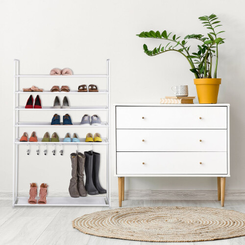 Schuhregal mit Stiefelfach 1