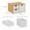 Schubladenbox aus Bambus & MDF 3 Fächer 4