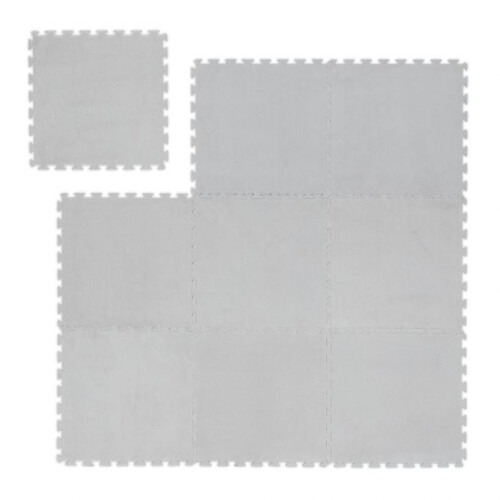 Flauschige Puzzlematte im 9er-Set