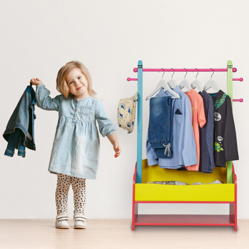 Kleiderbügel für Kinder mit Ablagen 2