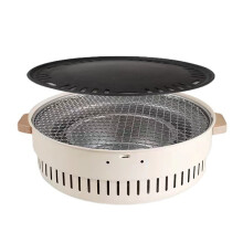 Barbecue Grill Suitable Home Outdoor Courtyard Camping Charcoal BBQ Stove Grills Mesh Portable Smokeless Barbecue Grill Pan