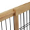 Retractable security gate in natural wood 7