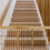 Retractable security gate in natural wood 5