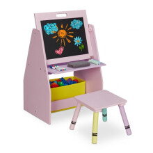 Children's shelf with blackboard