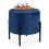 Hocker aus blauem Samt 1