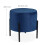 Hocker aus blauem Samt 4