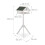 White bird table on post 4