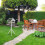 White bird table on post 2