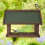 Wall-mounted bird table brown 3