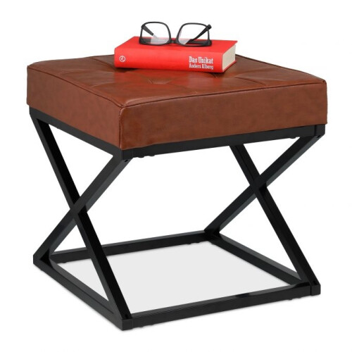 Hocker mit Kunstleder