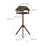 Brown bird table on pole 4