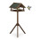 Brown bird table on pole 1