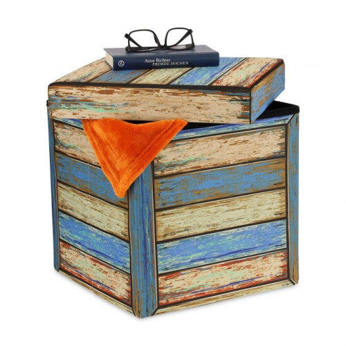 Vintage Hocker mit Stauraum